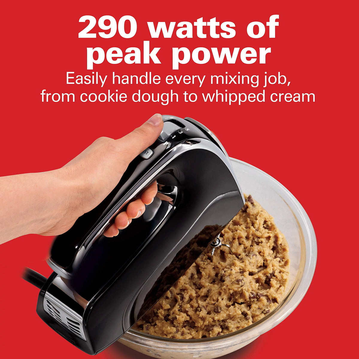 Black 6-Speed Electric Hand Mixer M480794