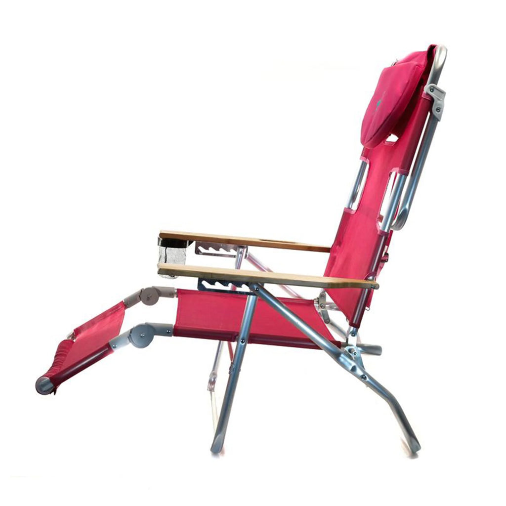 Pink 16" Tall Reclining Beach Chair 4 Pack Z858