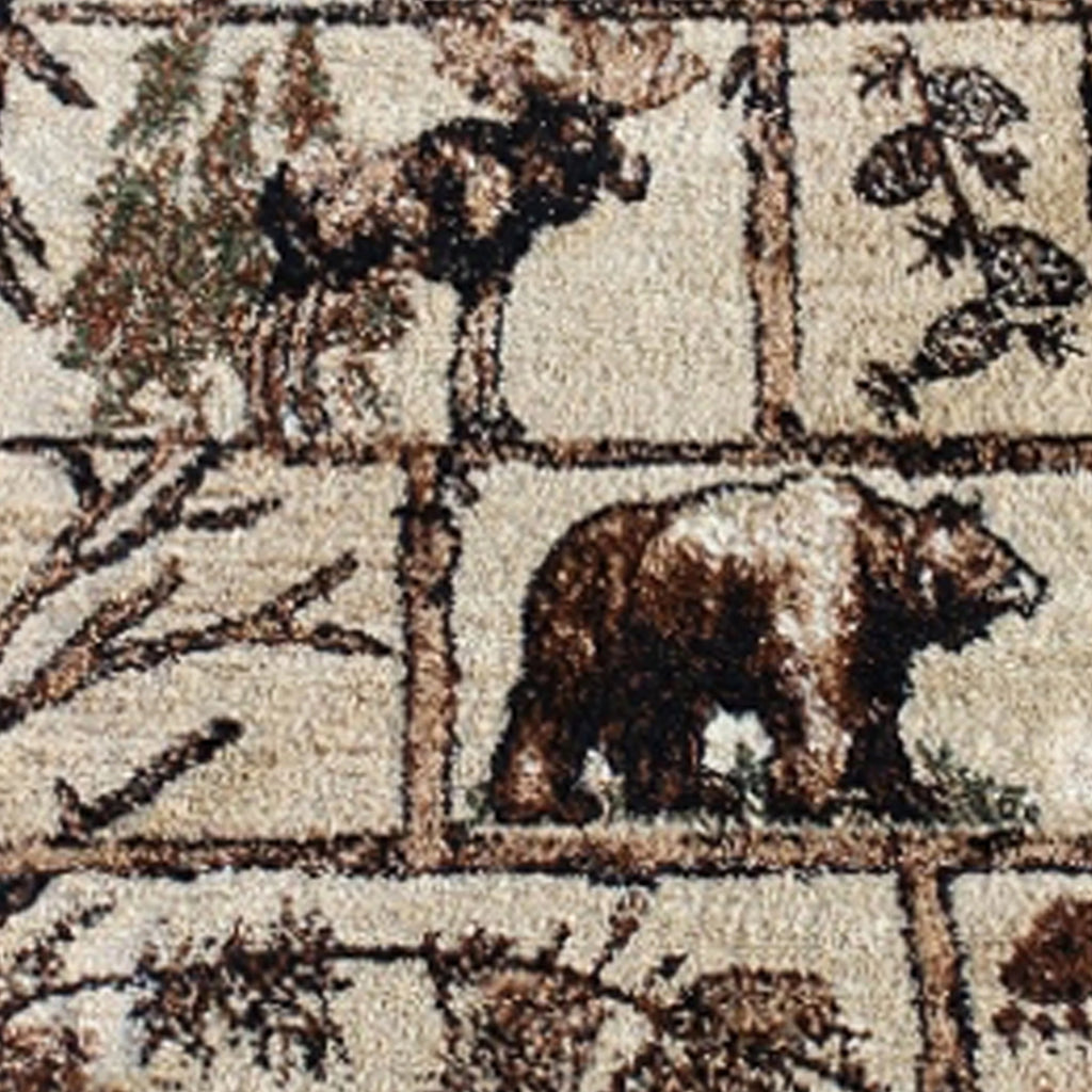 Cabin Style Area Rug Runner 2 Feet 2 Inch X 7 Feet 2 Inch T622