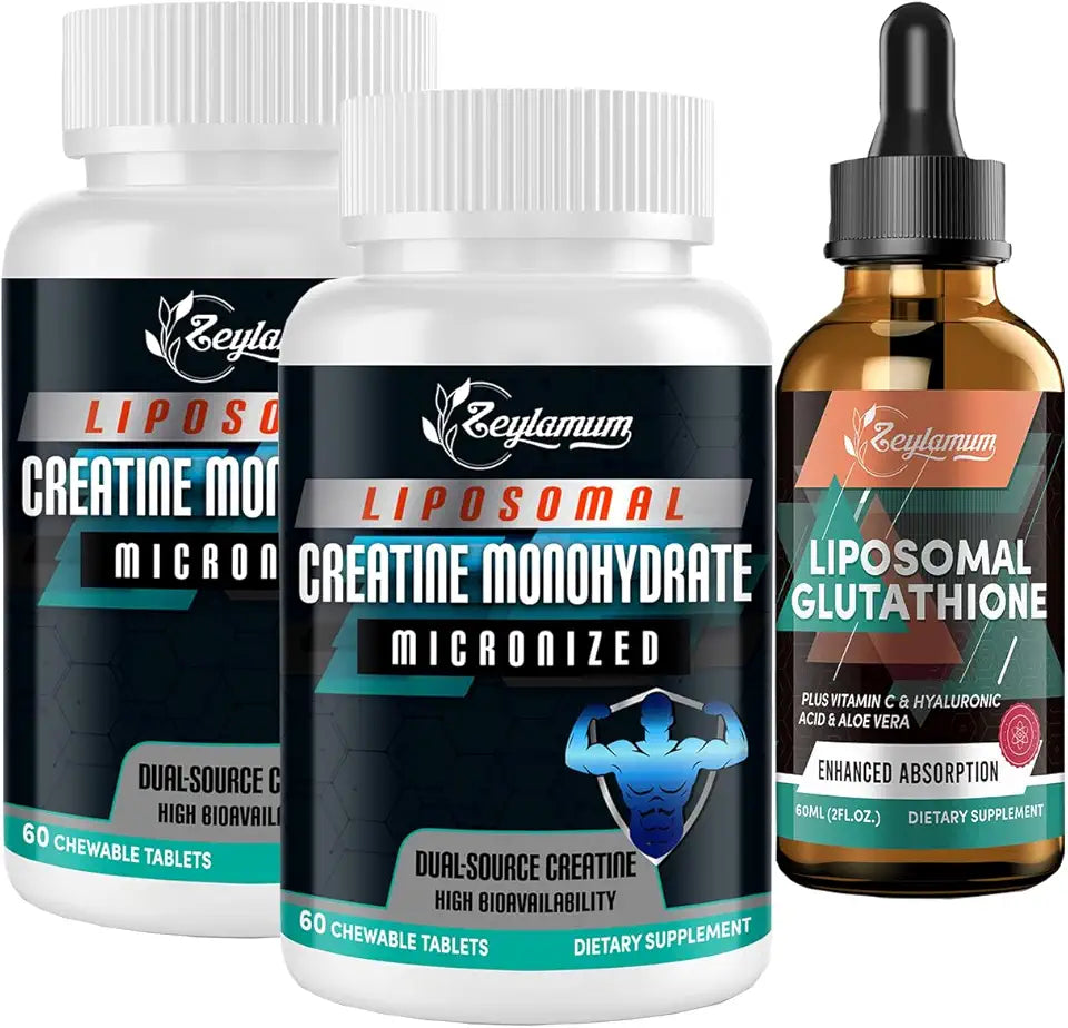 Liposomal Glutathione Liquid Drops + Micronized Creatine Monohydrate P29905