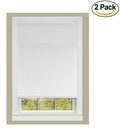 Cordless Pleated Window Shade, White (Set of 2) I732