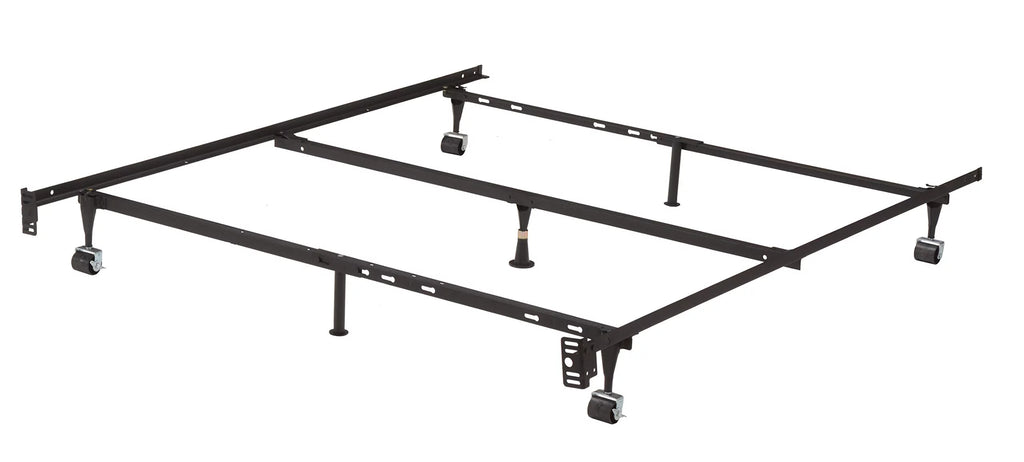 Adjustable Metal Bed Frame with Locking Wheels L893