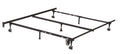 Adjustable Metal Bed Frame with Locking Wheels L893