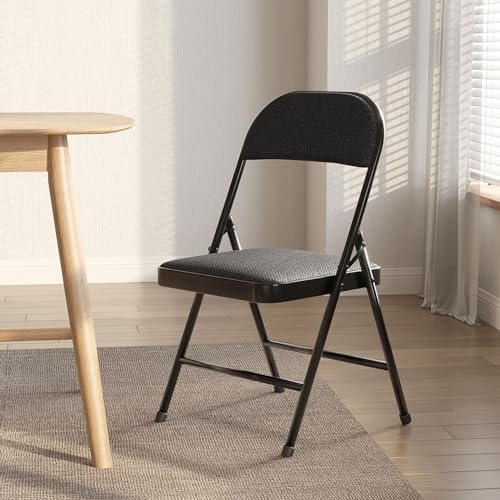 4 Pack Folding Chairs with Padded Cushion and Back K1616