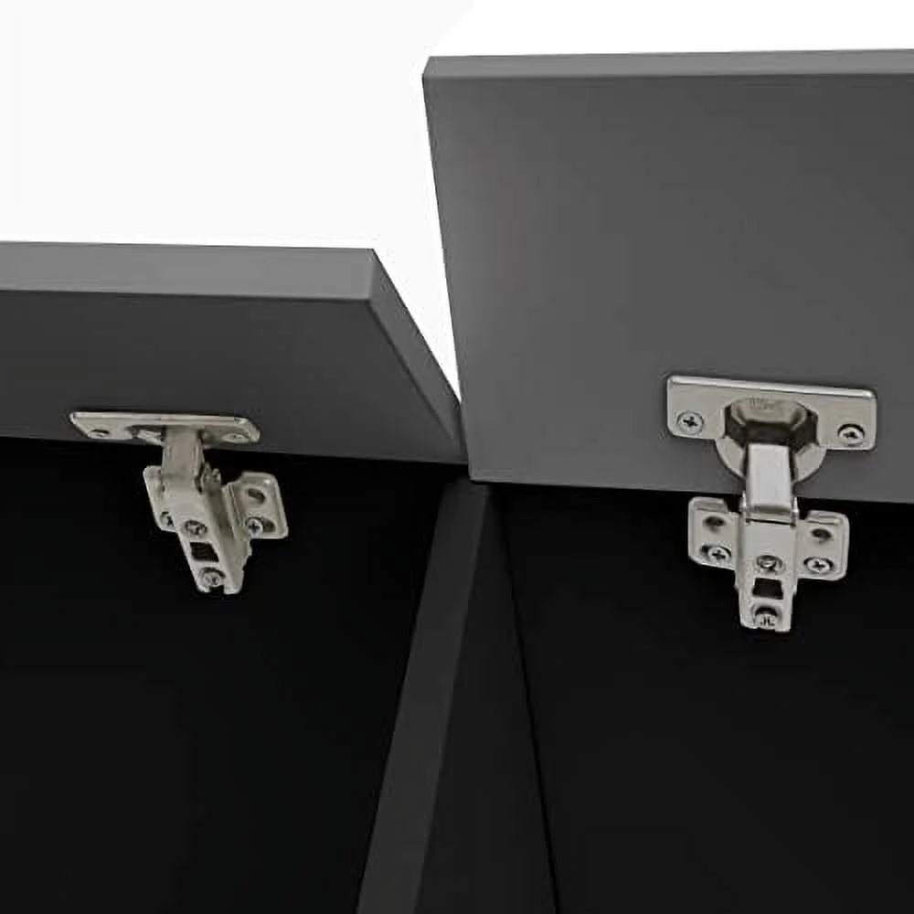 79" Floating TV Stand with 16 Color LEDs 2 Drawers G6832