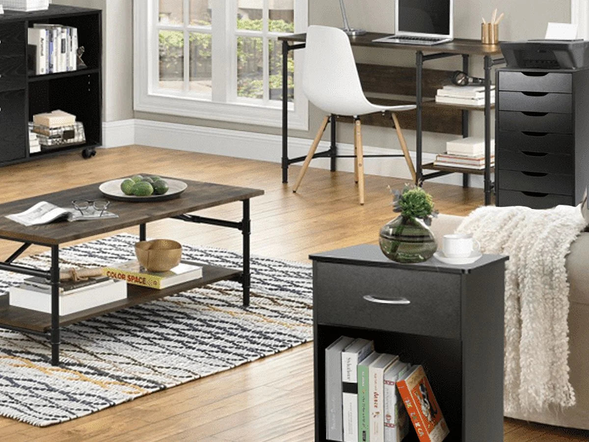 Black 7 Drawer Storage Dresser E371