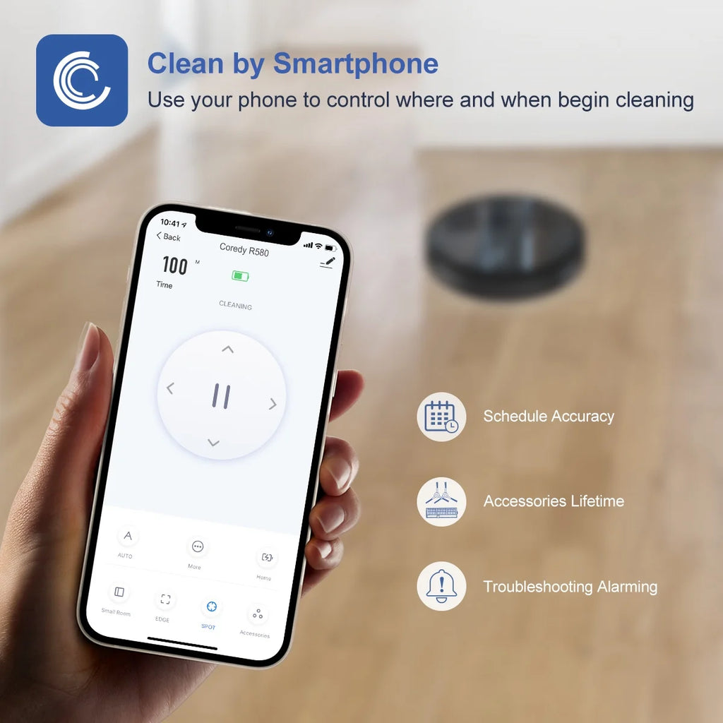 Robot Vacuum Cleaner and Mop 2200Pa Suction X482