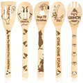 Bamboo Spoons 5 Christmas Themed Kitchen Utensils Set L835428