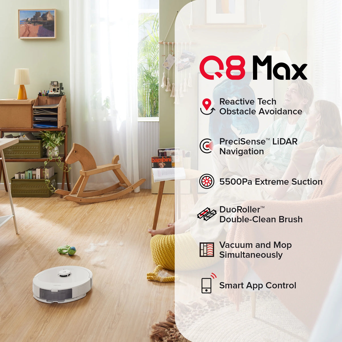Robot Vacuum and Mop White Z1404