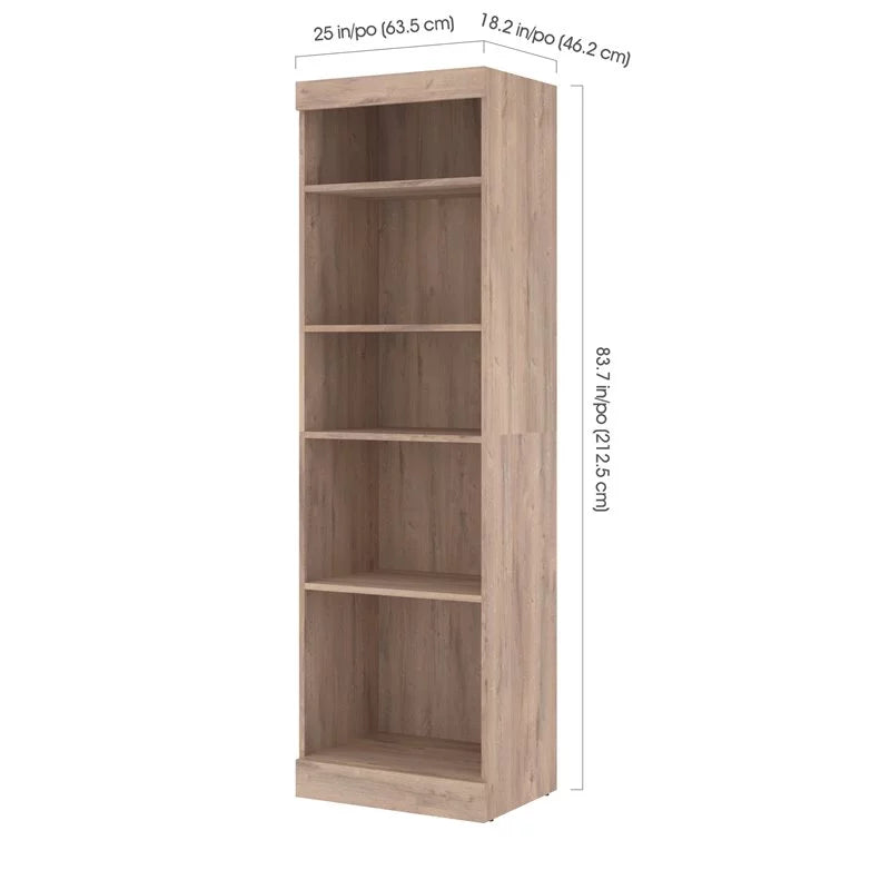 25" Shelving Unit in Rustic Brown W156300