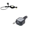 Retractable Mono Earphone with Car Charger Y619
