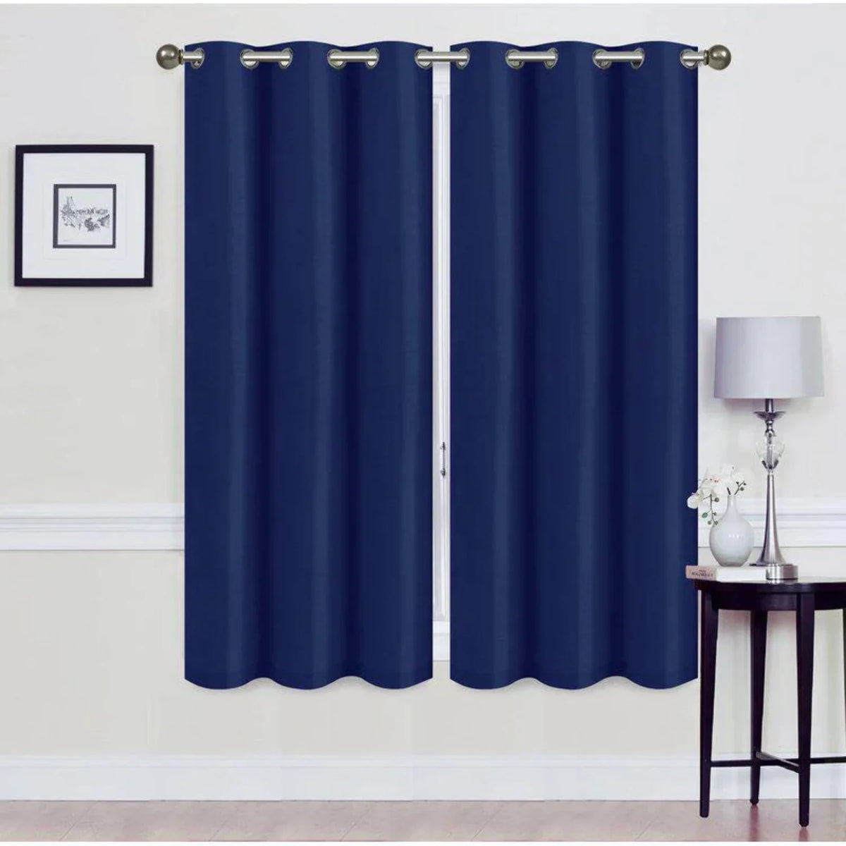 Set of 2 Blackout Grommet Curtain Panel B543556