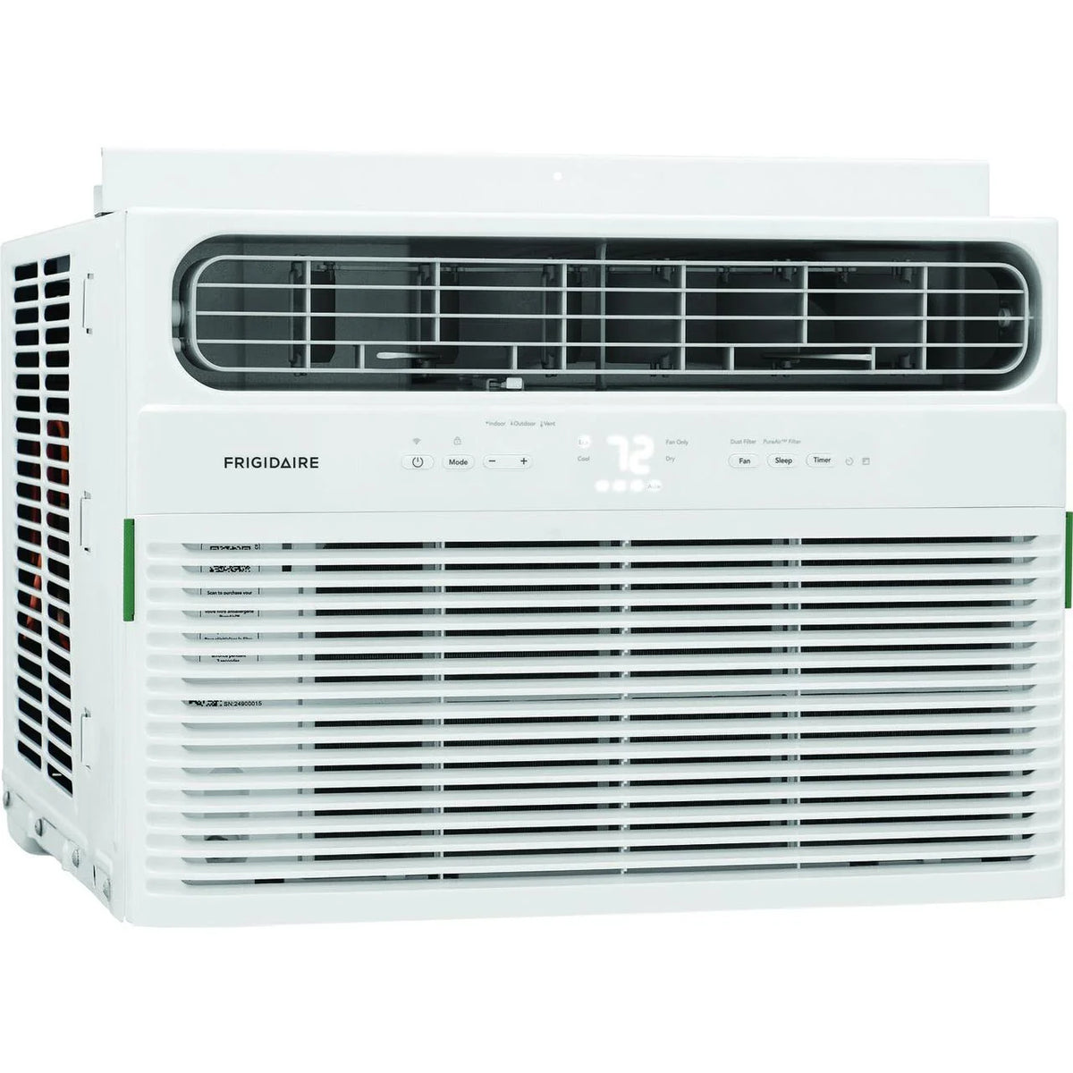 12,000 BTU Smart Window Air Conditioner with Wi-Fi and Remote in White P4006