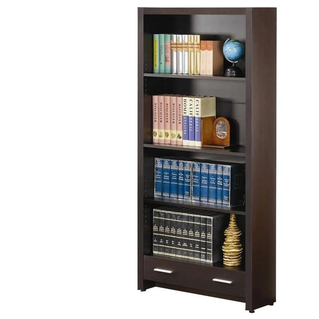 4-Piece Desk Bookcase Office Chair and Mobile File Cabinet Set Y544919