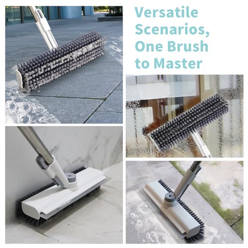 Floor Scrub Brush with Long Handle, Stiff Bristle J41523