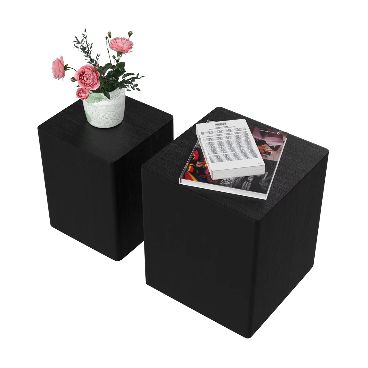 Black Oak Nesting Table Set of 2 U28208