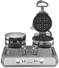 Double Side Belgian Waffle Maker, Non Stick Plates, 75 Waffles Per Hour R535498