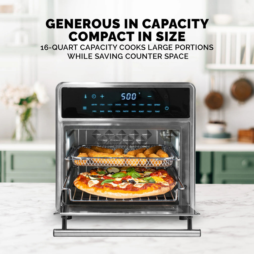16 Quart Stainless Steel Air Fryer Oven and Grill K32560