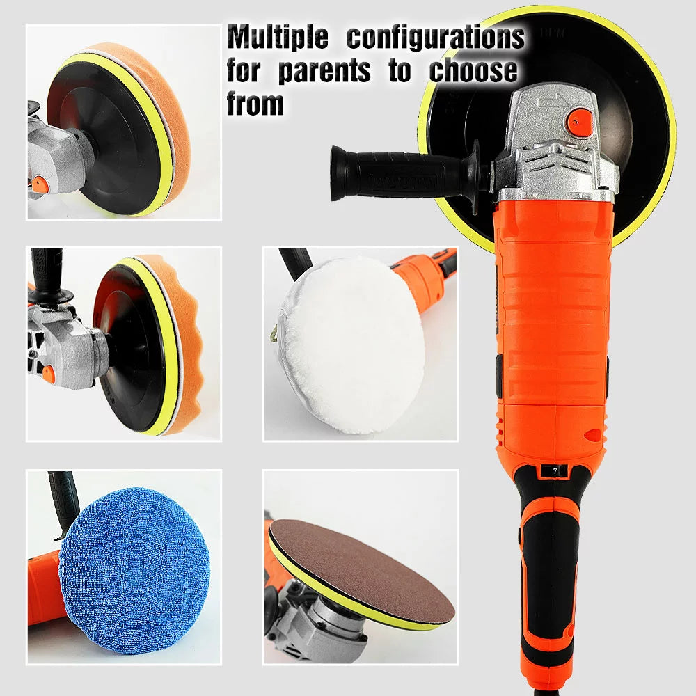 1580W Variable Speed Dual Action Random Orbital Buffer Polisher D8363