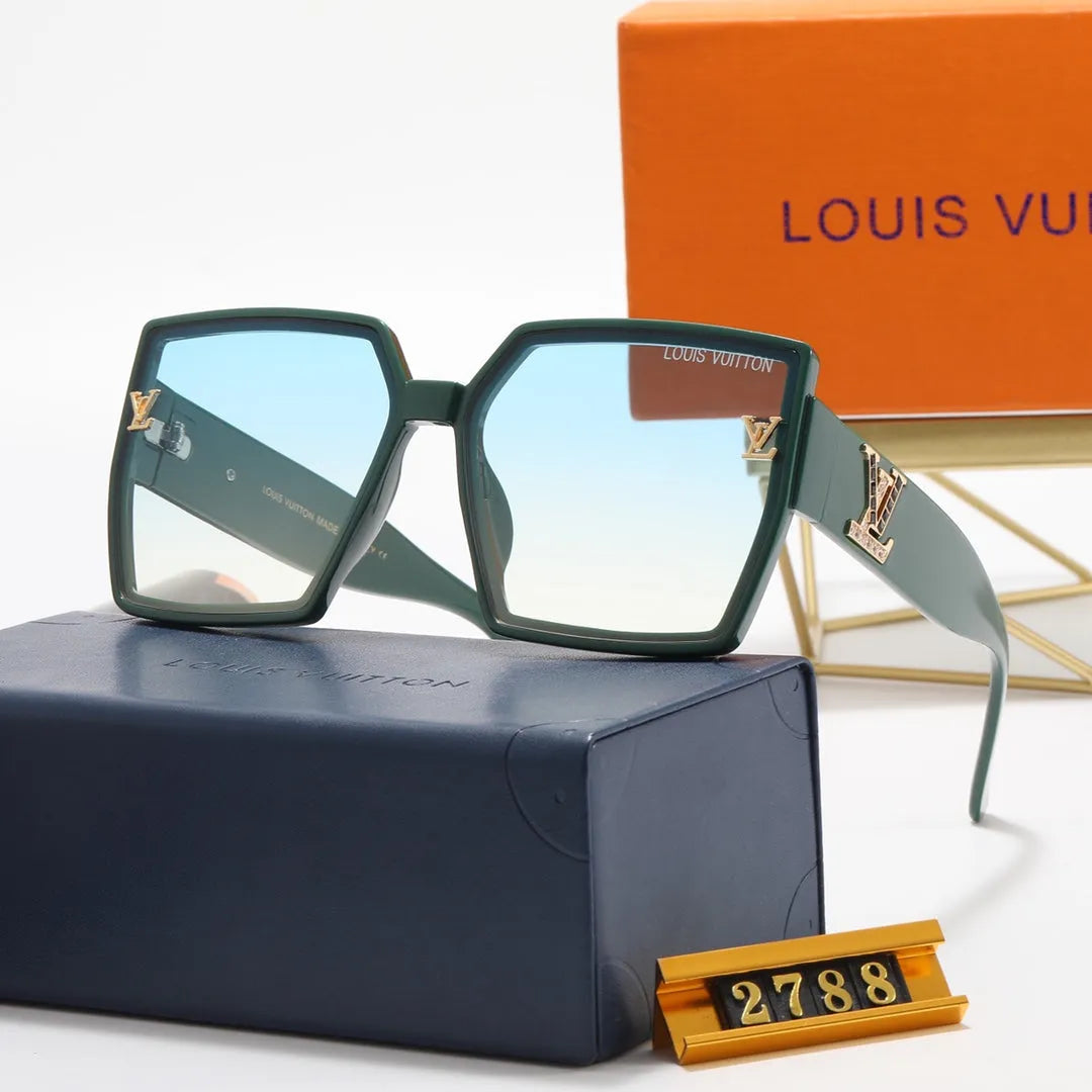 Square Rhinestone Polarized Sunglasses Z23410
