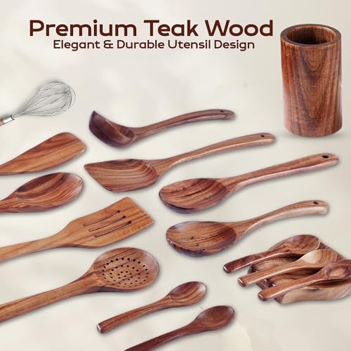 Wooden Spoons and Spatulas 6-Piece Non-Stick Cookware Z396195