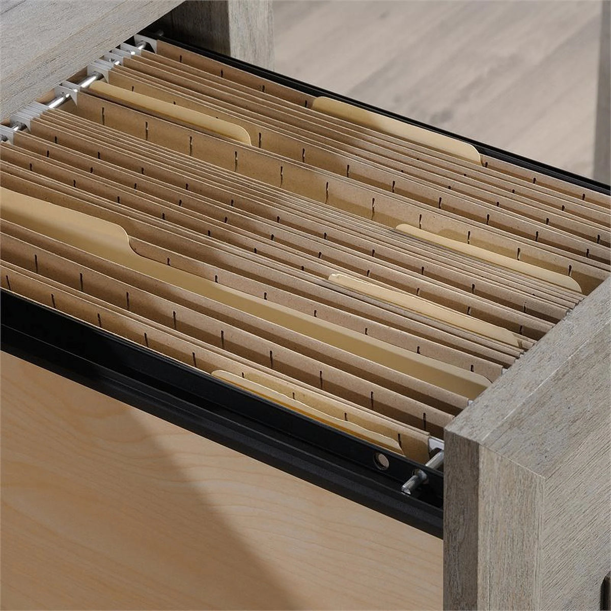 Engineered Wood Writing Desk in Mystic Oak B44423