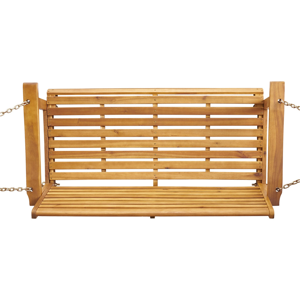 Teak Acacia Wood Porch Swing F8012