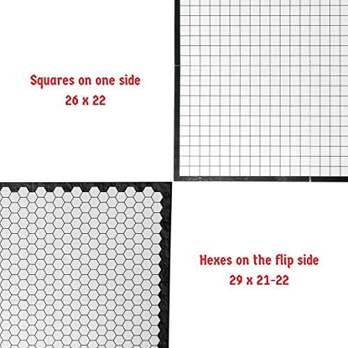 Foldable Dry Erase Battle Grid Game Board 27x23 inches Y402