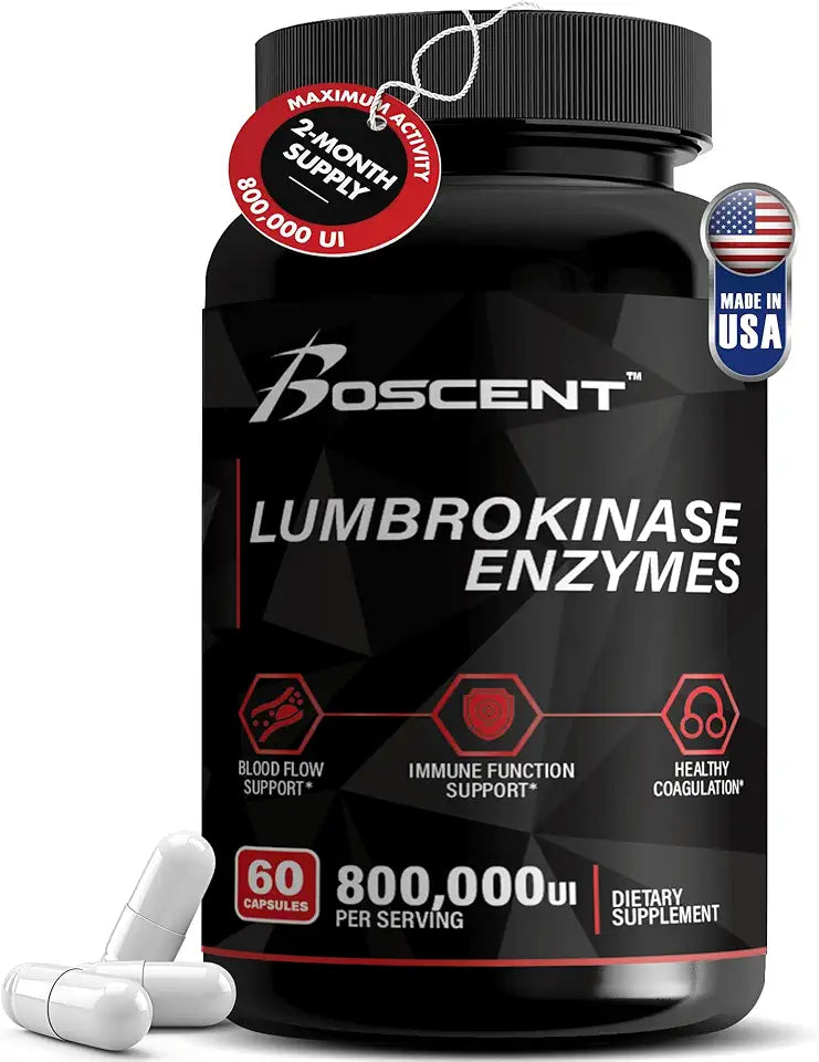 40mg 60 Capsules Lumbrokinase Supplement J70818