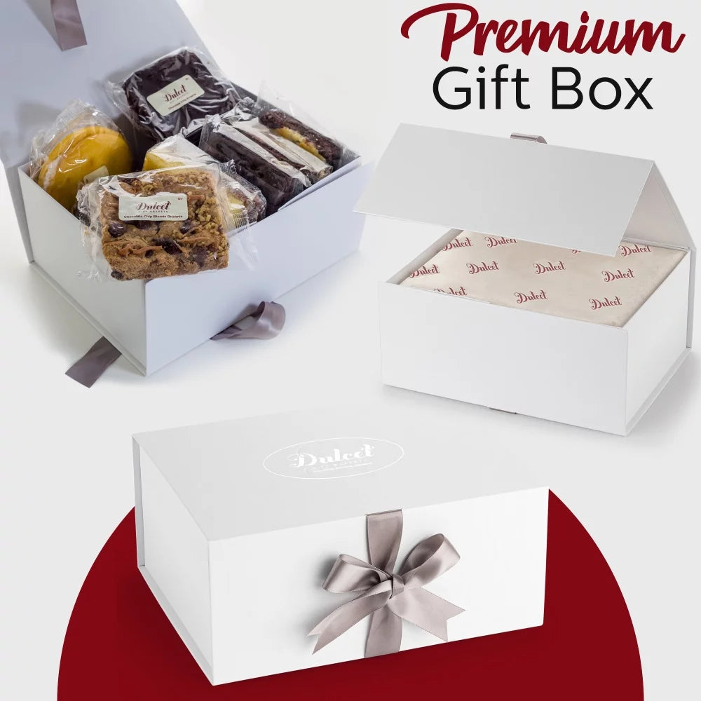 Bakery Gift Box: Assorted Brownies, Blueberry Muffins, Marble Pound Cake, Crumb Cake, and Rugelah C12697