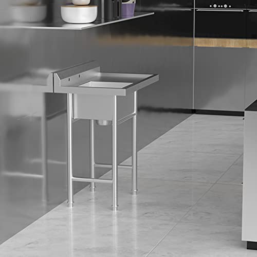 304 Stainless Steel Utility Sink with Drainboard K993