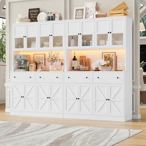 71" Black Kitchen Pantry Cabinet with Charging Station B49423