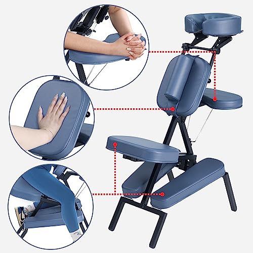 Blue Lightweight Folding Tattoo Massage Chair H67236
