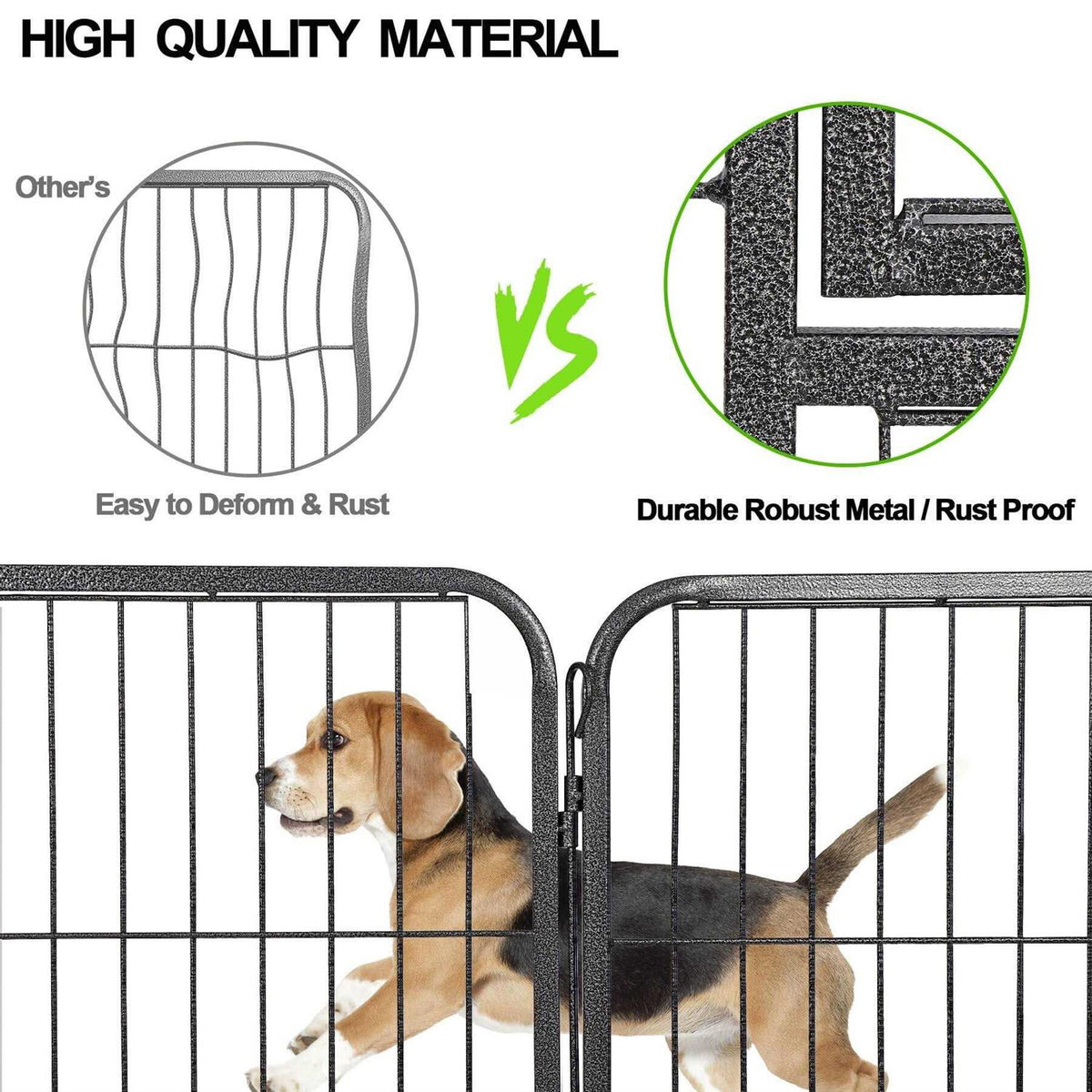 32 inch 16 Panel Foldable Metal Pet Playpen A9107