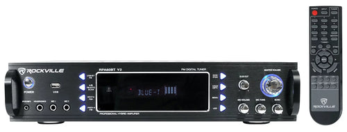 1000 w Home Theater Bluetooth Receiver with 4 Speakers and Swivel Brackets W664