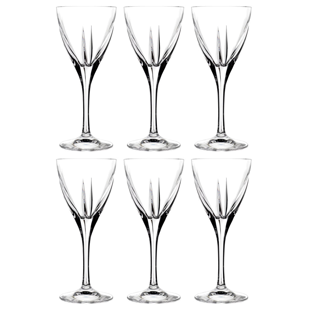 Glass Stemmed Wine Goblets Set of 6 X47101
