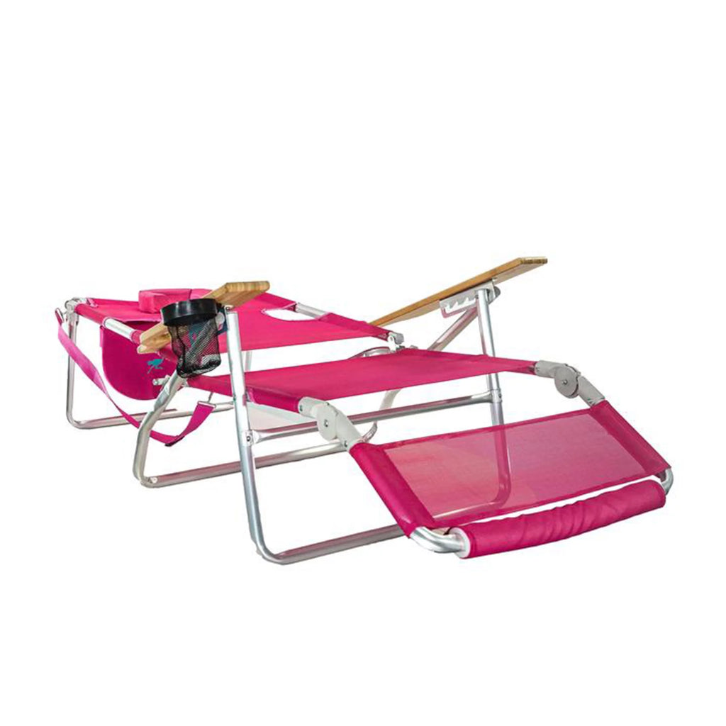 Pink 16" Tall Reclining Beach Chair 4 Pack Z858