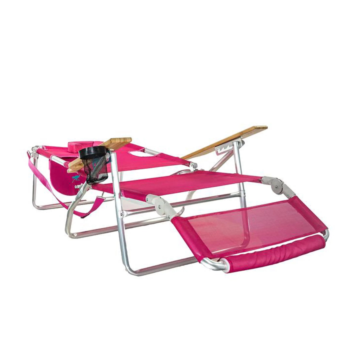 Pink 16" Tall Reclining Beach Chair 4 Pack Z858