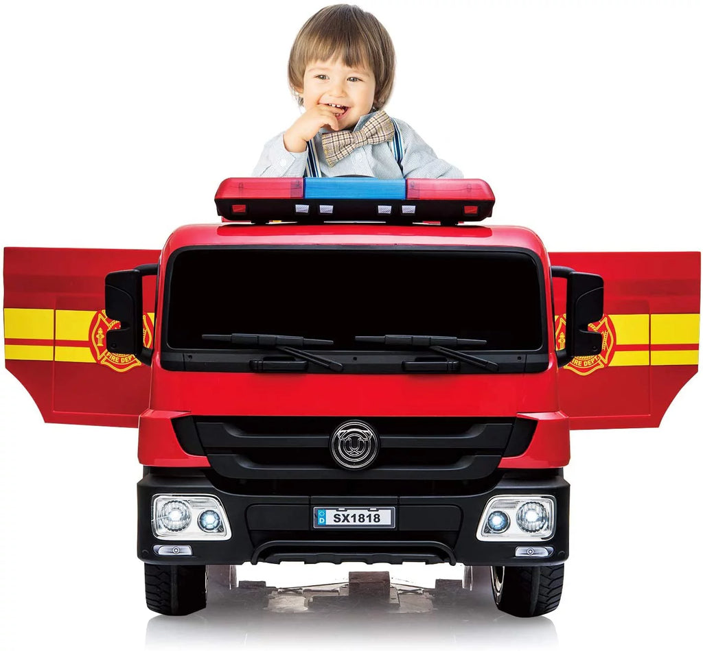 12V Battery Powered Ride On Fire Truck A135641