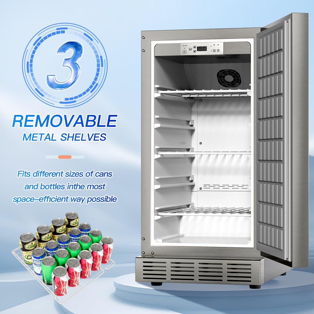 15 Inch Weather Proof Stainless Steel Outdoor Refrigerator Z454278