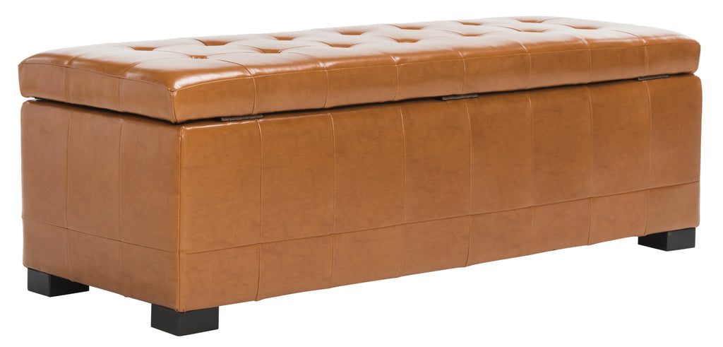 Large Rustic Tufted Storage Bench B918