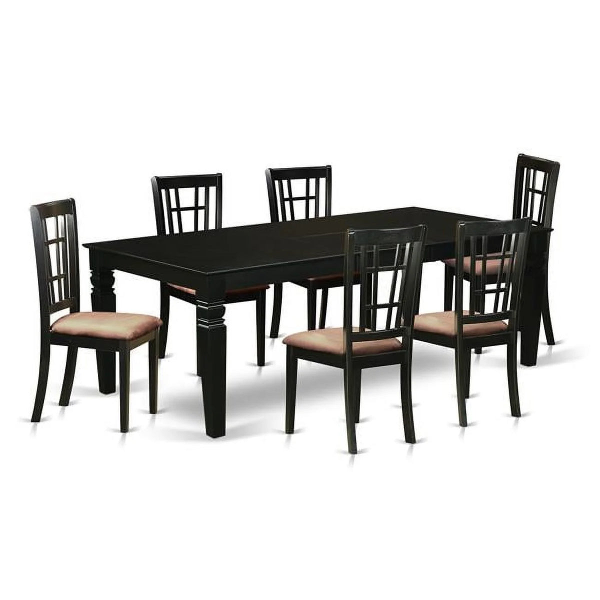 7 Piece Dining Room Set with Table & Six Chairs E883019