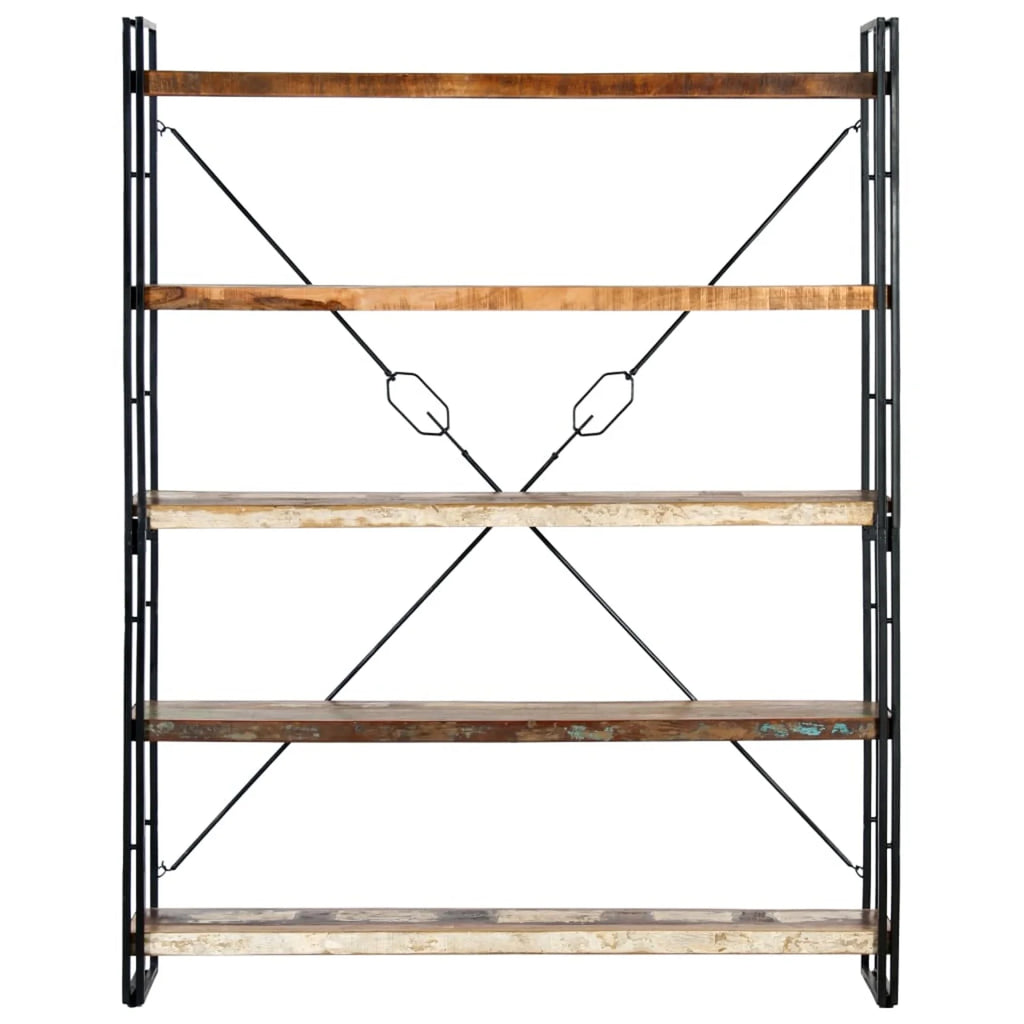 5-Tier Solid Reclaimed Wood Bookcase O91360