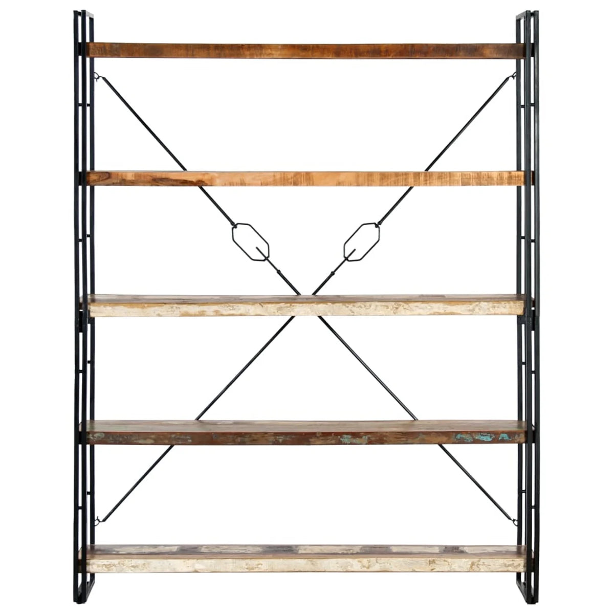5-Tier Solid Reclaimed Wood Bookcase O91360