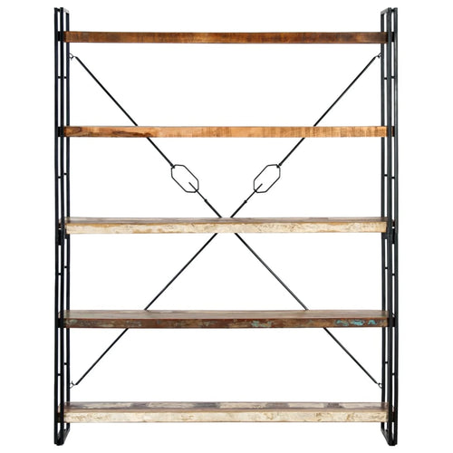 5-Tier Solid Reclaimed Wood Bookcase O91360