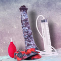 Soft Safe Silicone Realistic Ejaculating Dildo Strong Suction Cup 9.8 Inch XL D794