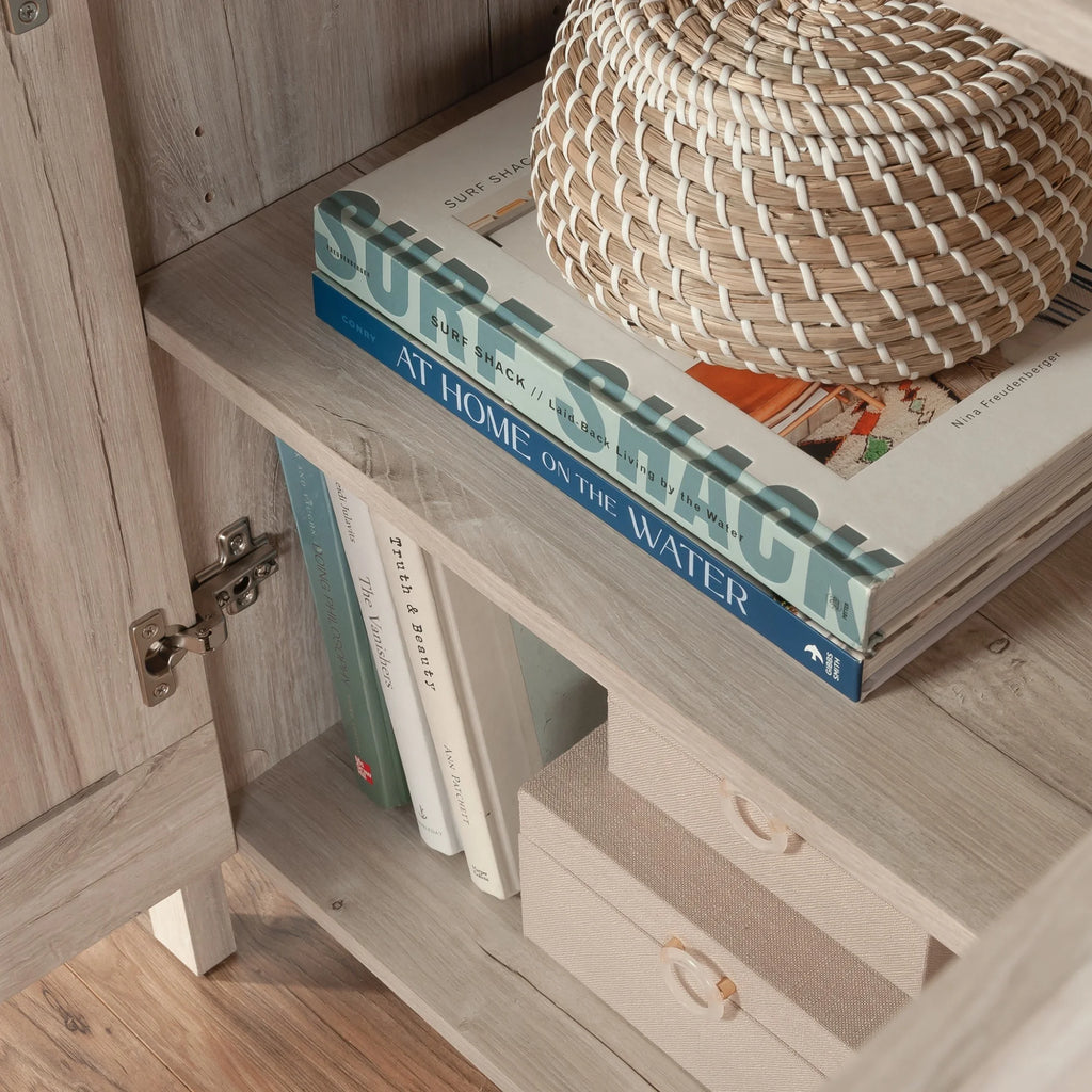 Engineered Wood Bookcase with Doors L67025
