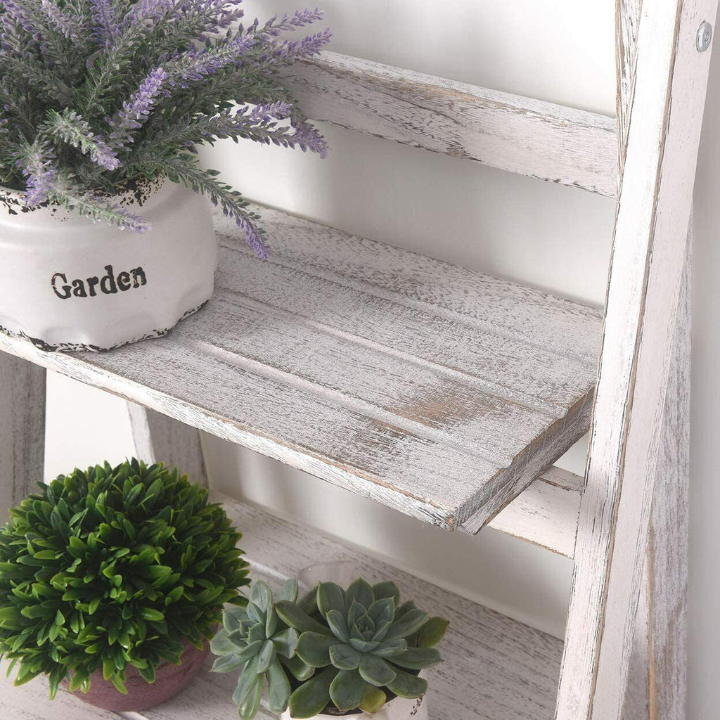 4Tier Wooden Plant Stand Foldable Ladder Shelf R699