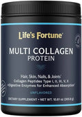 Hydrolyzed Multi Collagen Peptides Protein Powder with Digestive Enzyme Unflavored G60157