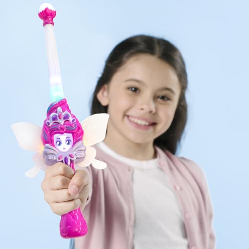 Magic Pink Fairy Wand with Light-Up Color Screen V9288